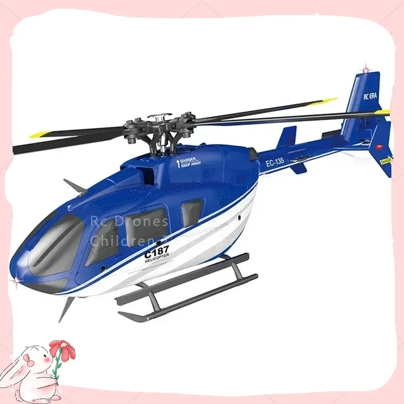 เฮลิคอปเตอร์จำลอง Ec135 Rc รุ่น C187 เครื่องบินบังคับวิทยุ 4 ช่อง แบบโมโนเพลน พร้อมปีกเสริม ของเล่นเครื่องบินไฟฟ้าสำหรับเด็ก ของขวัญ