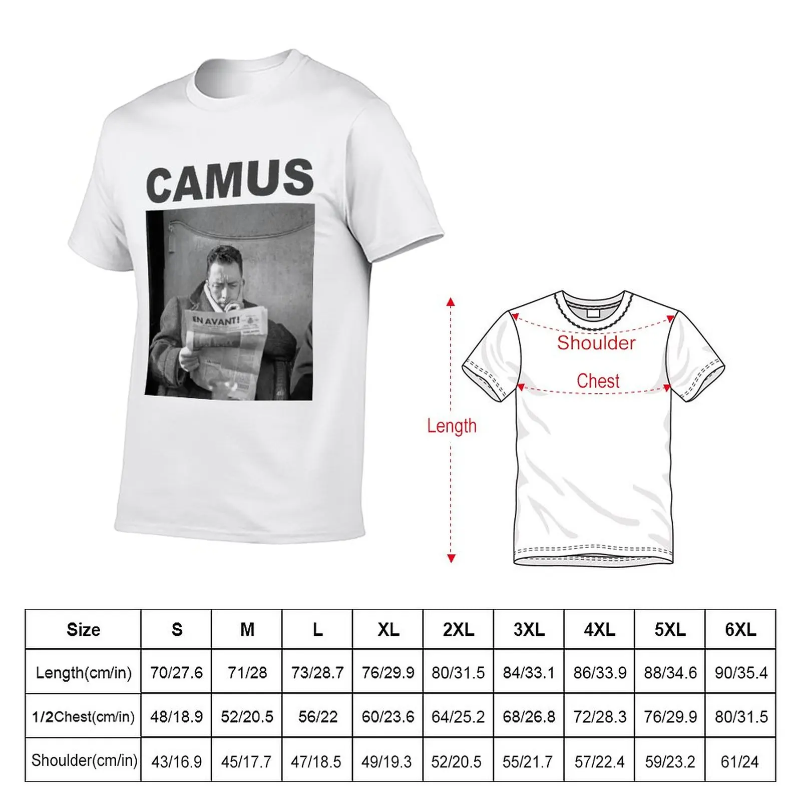 New Albert Camus T Shirt T-Shirt animal print shirt for boys vintage t shirt mens plain t shirts