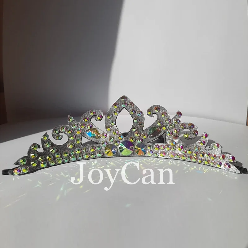 JoyCan Rhythmic Gymnastic Hair Accessory Bun Hairpiece Rhythmic Gymnastic Crown Skating Hair Bun Dance Bun Accessories