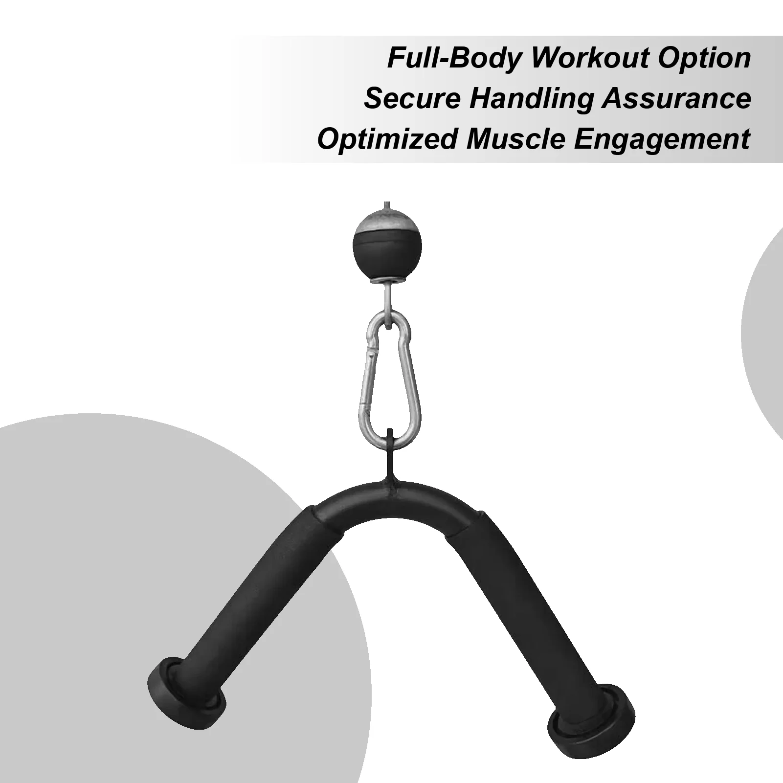 

Lat Pulldown Bars Back Strength Training V-Bar Handle Arm Back Rowing Pulldown Handle For Women Men Doorway Garage Home Gym