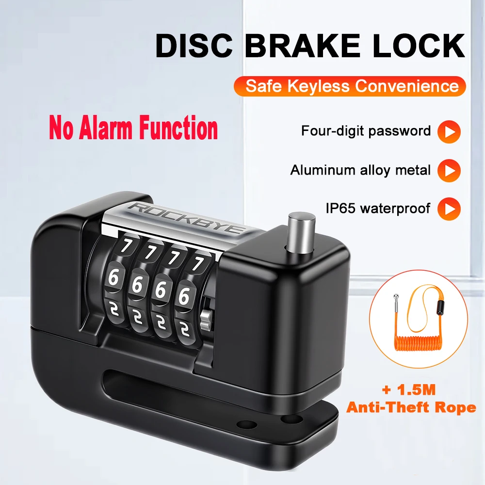 Extractme Motorcycle Alarm Schijfrem Slot Beveiliging Moto Wiel Schijf Hangslot Waterdicht 110dB Luid Anti Diefstal Alarma Motocicleta - afbeelding 1
