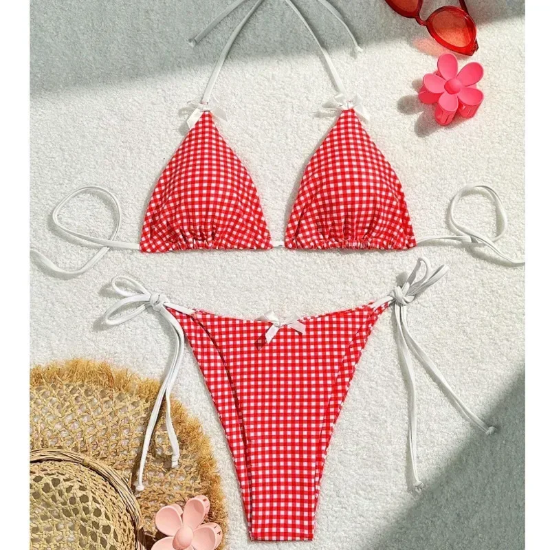 

Summer Sexy Bikinis 2025 Women's Swimwear Female Swimsuit For Swim Wear Bathing Suits Brazilian Bikini Set Beachwear Pool Bather