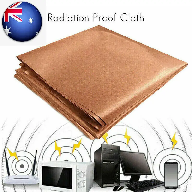 Faraday Fabric RFID Shielding Block WiFi/RF Anti-Radiation EMF/EMI Protection Conductive Magnetic Signal Shielding Copper Fabric