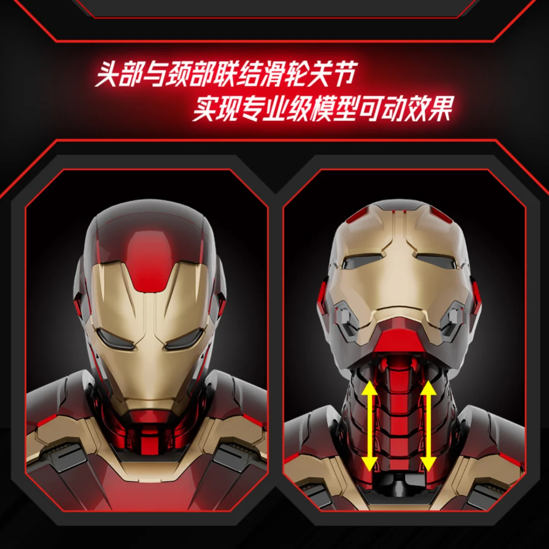 FondJoy 本物のオリジナルマーベルアセンブリシリーズ 1/12 アイアンマン MK45 アセンブリモデルフィギュア玩具ギフト男の子のためのグッズ装飾品