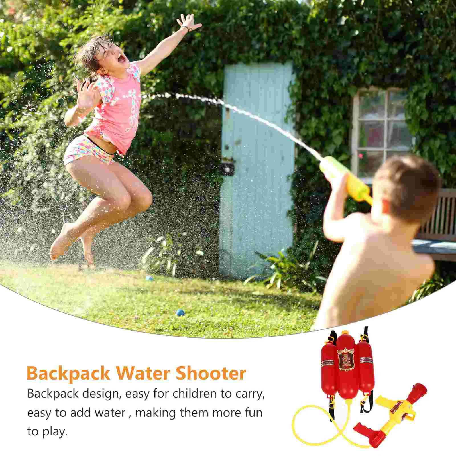 Fire Backpack Water Spray Toy for Kids Camping Toys Sprayer Fighting Outdoor Plastic Toddler Fighter Jet