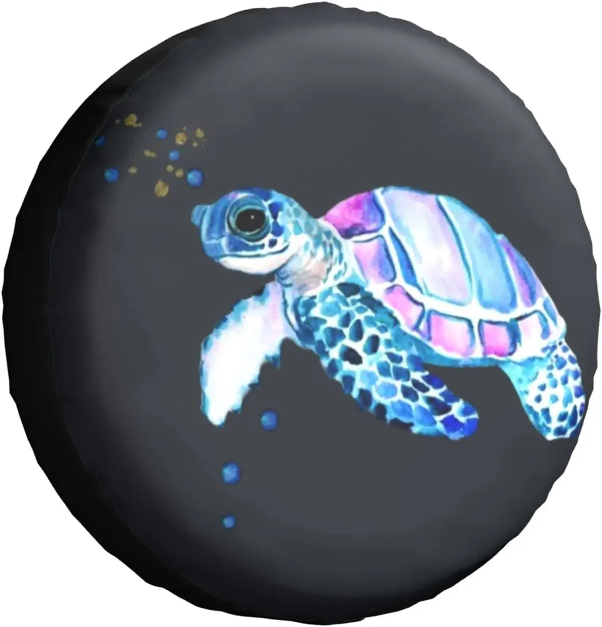 Spare Tire Cover Universal Tires Cover Watercolor Sea Turtle Car Tire Cover Wheel Weatherproof and Dust-Proof UV Sun Tir