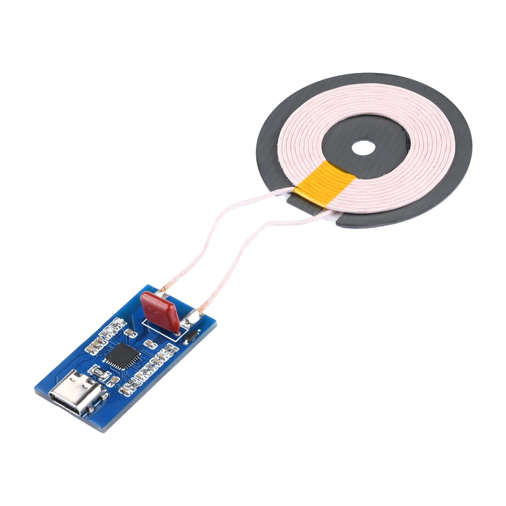 3W 7.5W 10W 15W Wireless Charging Receiver Board with coil Micro USB Wireless Charging Transmitter Module PCBA Circuit Board