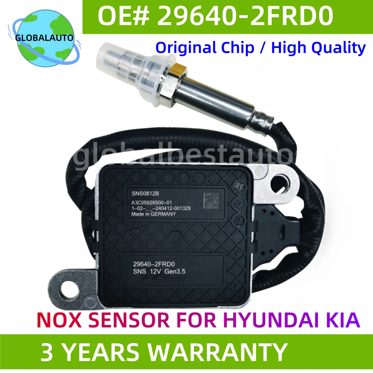 

29640-2FRD0 29640 2FRD0 Original New Nitrogen Oxide NOx Sensor 12V For Hyundai Kia Stinger 2017-2020 2.2L DiD Wagon 1.6 Crdi 136
