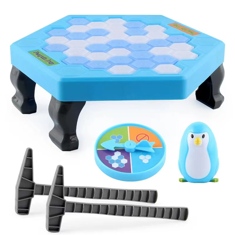 Mini Kids Save Penguin Ice Block Breaker Trap Toys Funny Parent Children Kids Table Game Kids Adult Toy Stress Reliever Decor