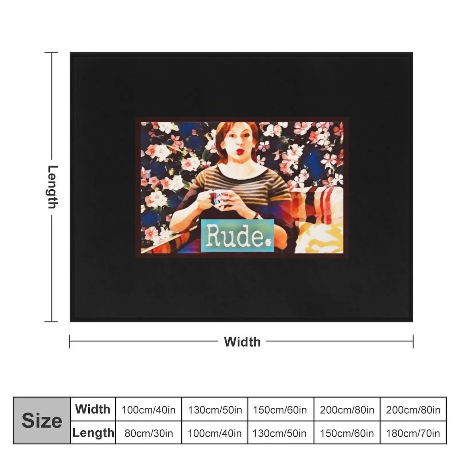 Rude. Miranda Hart Throw Blanket Blankets For Baby Fashion Sofas Decorative Throw Blankets