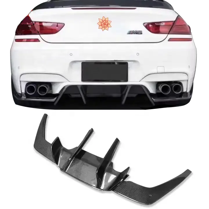 

High Quality FD Style Carbon Fiber Car Bumpers Rear Lip for BMW 6 Series M6 F06 F12 F13 2011-2016 Car Bodykit