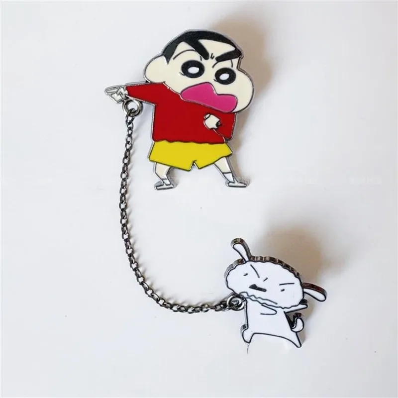 New Crayon Shin-chan Pochi Badge Creative Cartoon Cute Fashionable Personalized High-Value Portable Student Brooch Pendant Gift - view 6