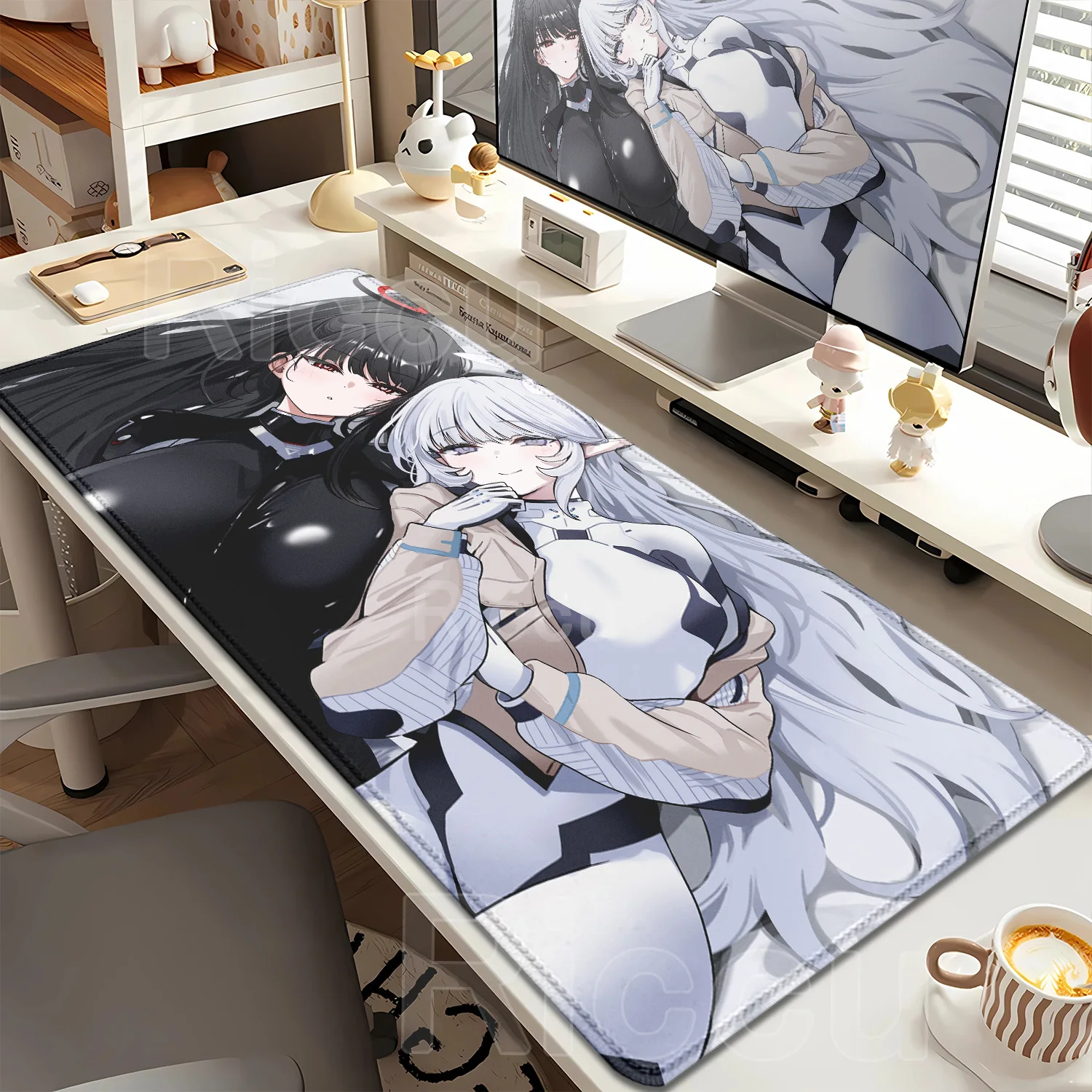 Anime girl Tsukatsuki Rio Blue - Desk Setup Blue ulasan dan harga