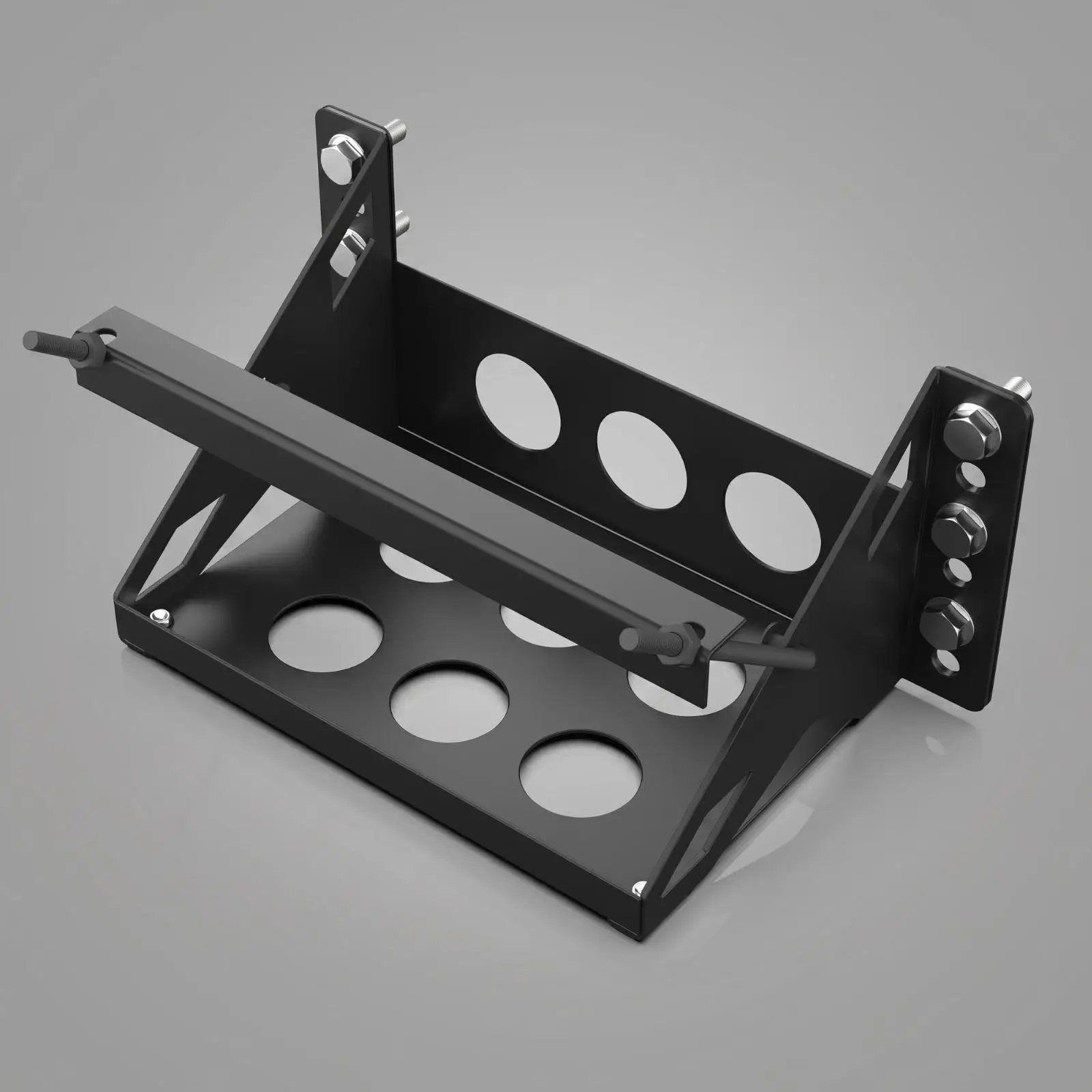 Battery Mounting Bracket Open-Frame Mount Rust-Resistant for Mechanics, Builders