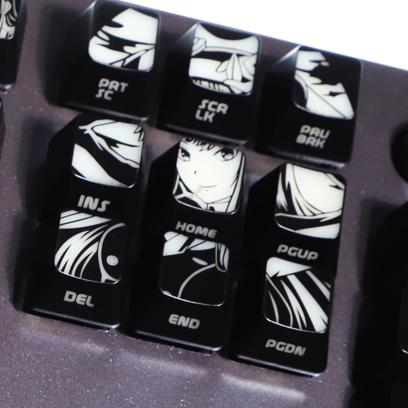 Imagem -05 - Anime Design Personalizado Keycaps Darling no Franxx Zero Dois Tema Backlit Teclado Mecânico Keycaps para Corsair K70 K95 Razer