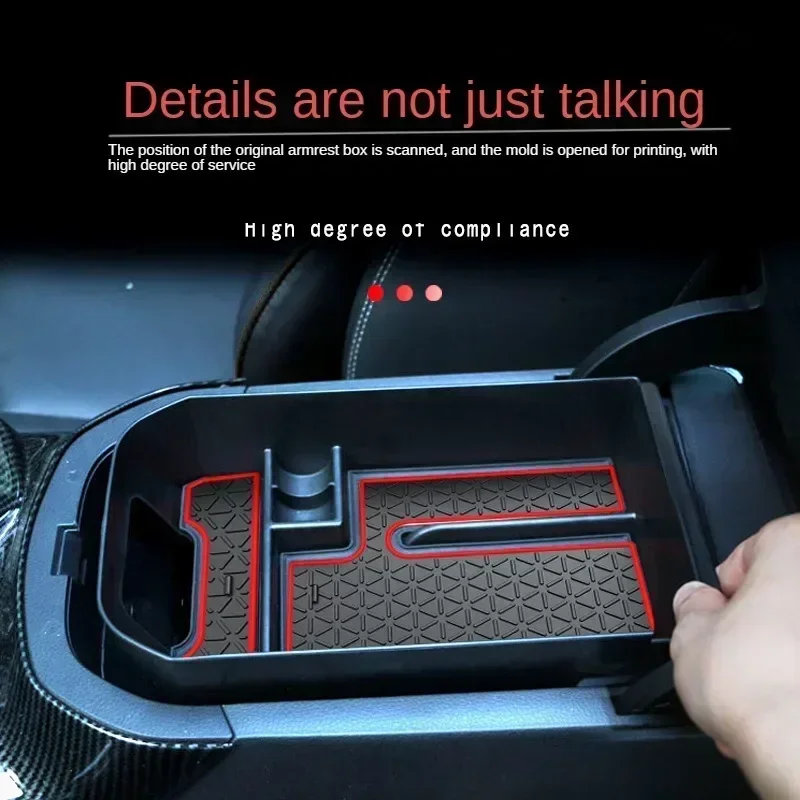 Center Console Armrest Storage Box Organizer Container Plate For Toyota RAV4 2019 2021 2022 2023 Car Interior Accessories