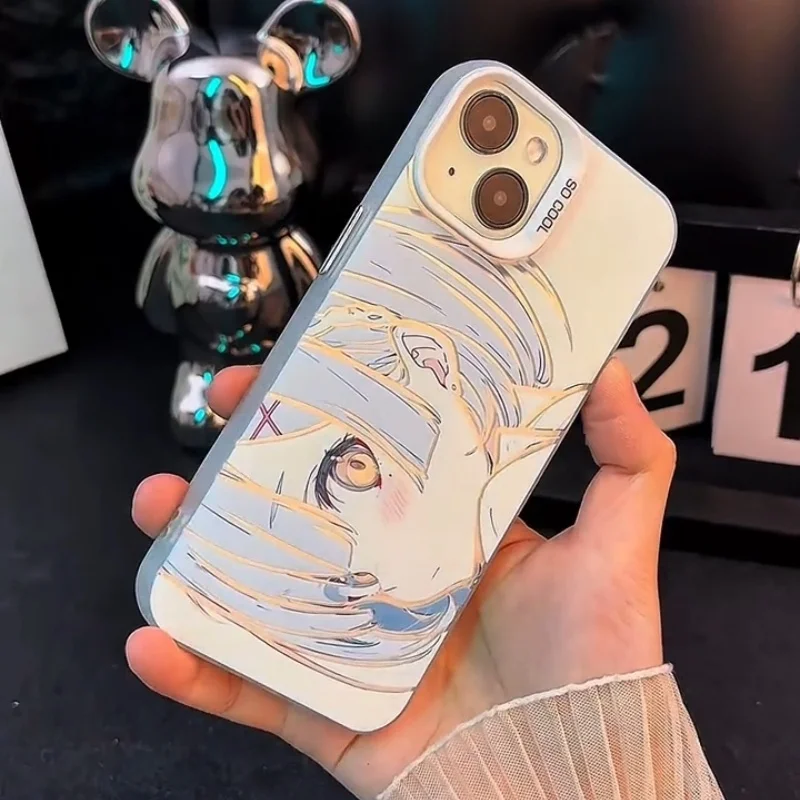 Funda para Teléfono con Diseño de Chica Anime Japonesa para iPhone 11 12 13 14 15 16 17 Pro Max Plus mini Air Re Life, Diferentes Mundos, Zero Back Cover