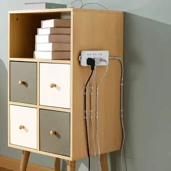 100個裝有黏性電纜夾,可調式尼龍電纜線整理器,電纜管理夾,電纜夾,適用於辦公桌、汽車、家庭辦公室 8 最佳銷售 電線整理夾 - №7
