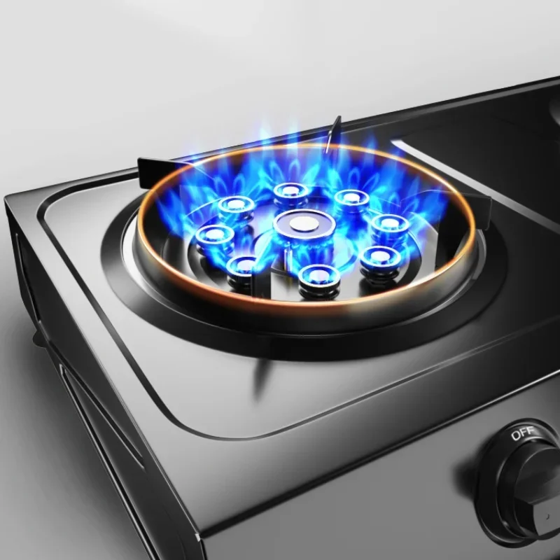 Double Burner Gas Cooker Stainless Steel Table Cocina A Gas Cooktop Fierce Firepower Quemadores De Cocina A Gas Range Stove