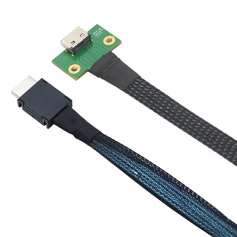 PCIe 3.0 X4 für Oculink SFF-8611 4I 42P zu SFF-8612 4I Buchse Adapterkabel für NVMe SSD Hochgeschwindigkeits-Server-Konvertierungskabel – Detail 1