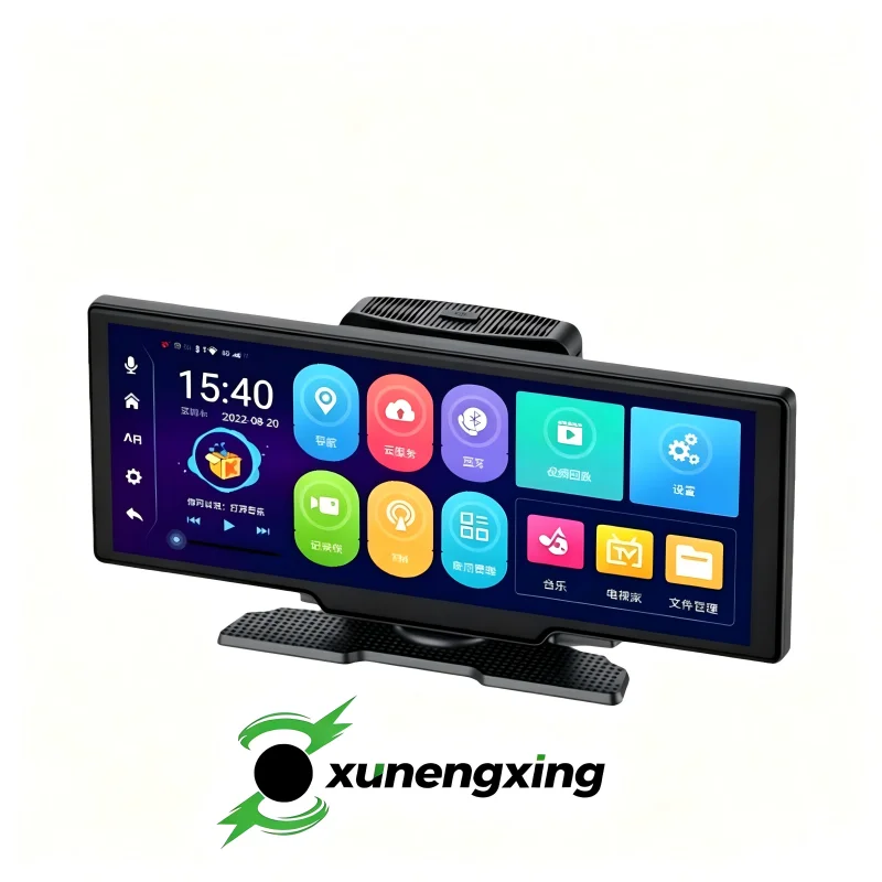 10 Inch 4G Car DVR Carplay Auto GPS WiFi Navigation Dashboard 1080P HD FHD Dual Lens Android 14 Rearview Mirror Recorder Dashcam