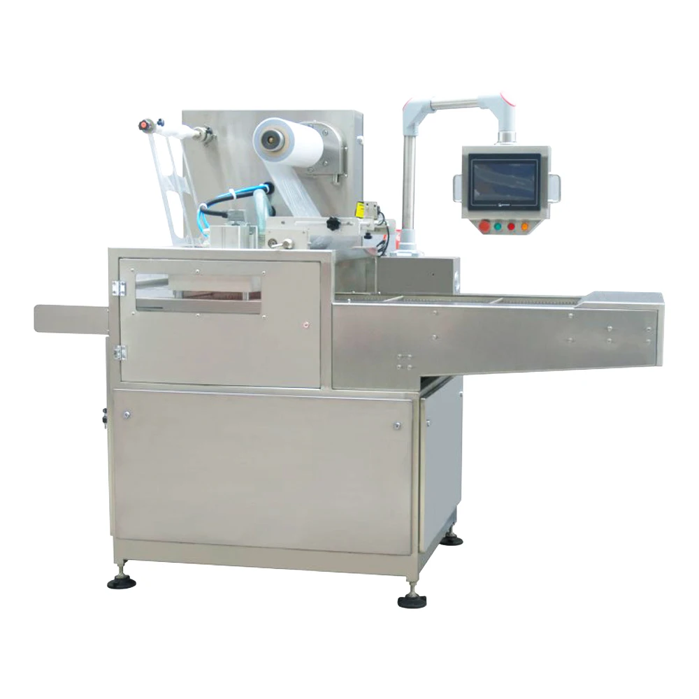 เครื่องซีลสูญญากาศแบบอัตโนมัติสำหรับบรรจุอาหารในกล่องอาหารกลางวัน รุ่น HVT-550A/2 ยี่ห้อ Hualian Industrial