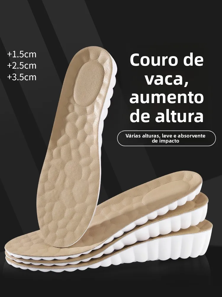 leather-insoles-thickened-men's-shoe-inserts-invisible-heightening-sweat-absorbent-true-leather-shockproof-spring-summer-foot
