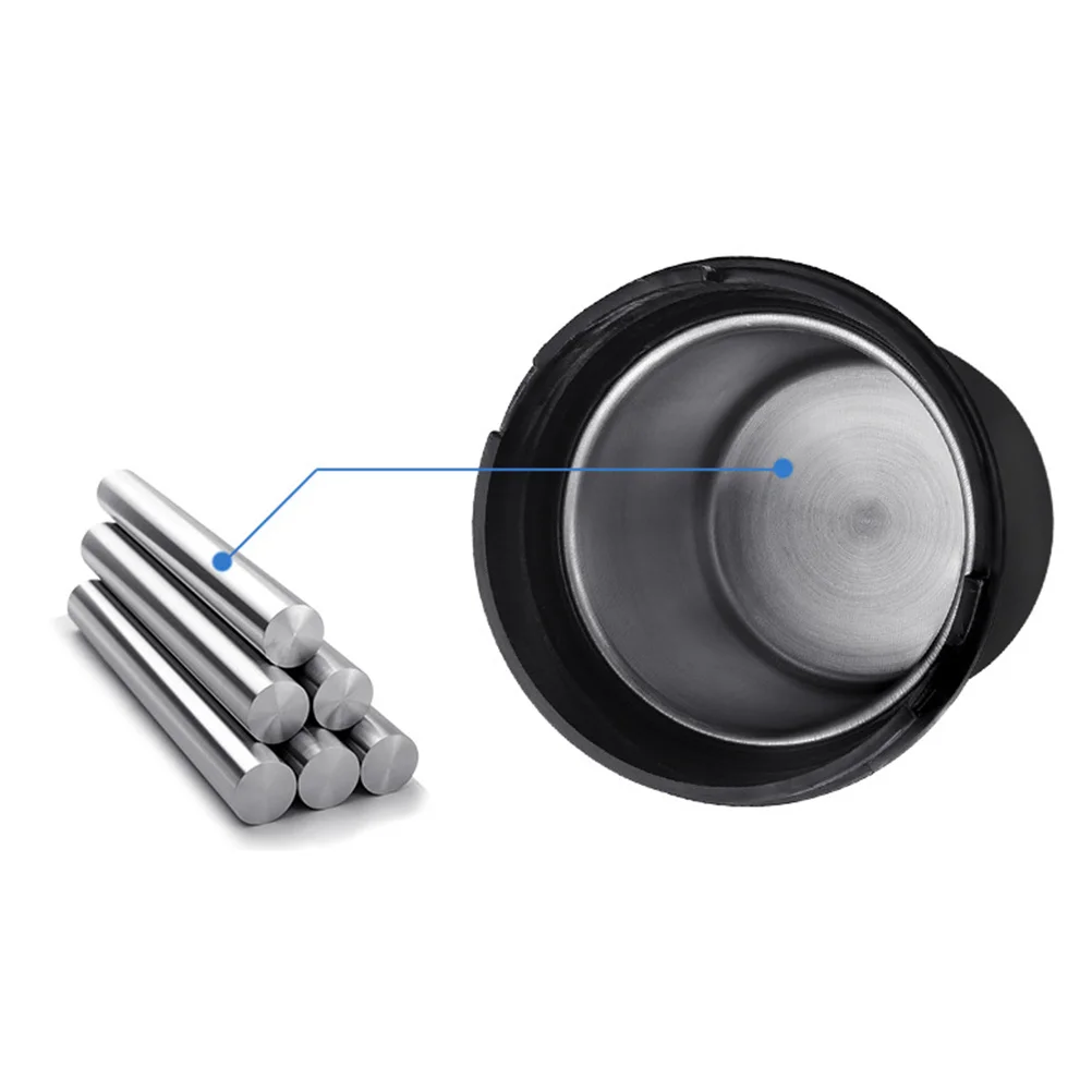 

Car Cigarette Ashtray Black Retardant Stainless Steel Led Light Smokeless Sealing Cylinder Cup Holder For Car