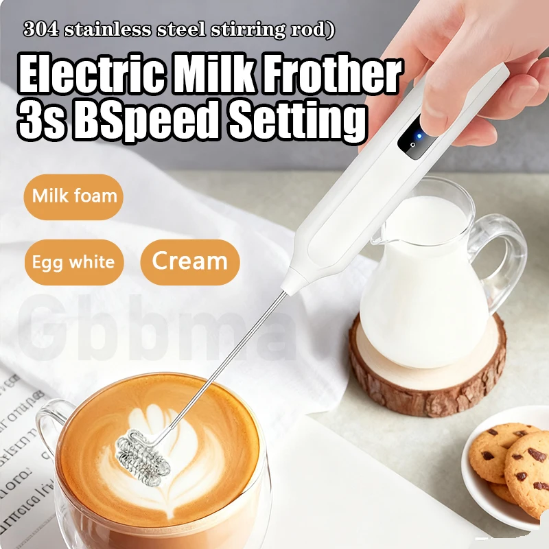 

3 gear Kitchen Items USB Charging Electric Egg Beater Mini Blender Kitchens Accessories Mixer Household Gadgets Double Head Bar