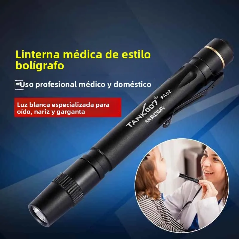 Linterna LED de Bolsillo, Luz Blanca, para Examinar Pupilas, Linterna de Mano, Luz Ocular y Oral PA02, Iluminación para ...