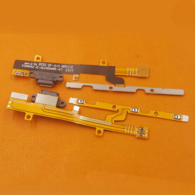 1Pcs Charging Connector Charger Dock Port Usb Power On Off Button Volume Board Jack Plug Flex Cable Side For Caterpillar CAT S60