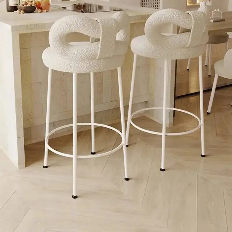 

Library Bar Nordic Stools Tall Reception Party Vanity Saloon Bar Chair Living Room Garden Sgabello Cucina Living Room Furniture