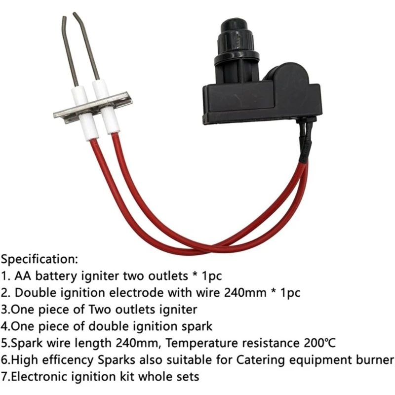 Energy Saving Ignition Igniter Electric Igniter Ignition Component Set for Kitchen Appliances