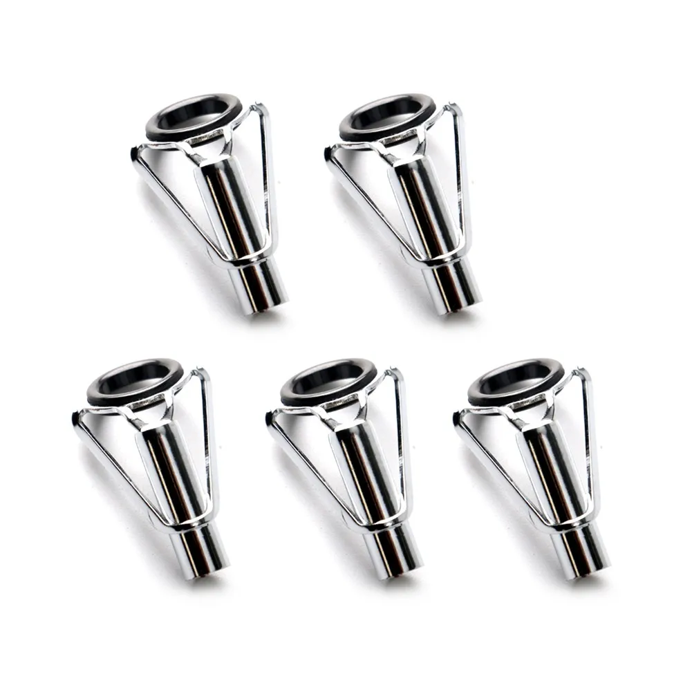 

5pcs Rod Tip Top Guide Ring For Fishing Rod Repair Building Pole Eye Line Rings Wear-resistant Ceramic Fishing Rod Guides Tackle