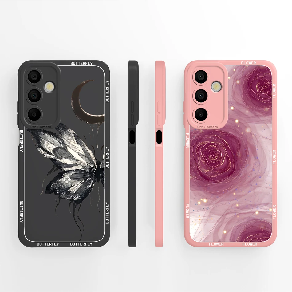 For Samsung Galaxy A16 Case Aesthetic Style Soft Liquid Silicone Phone Cover For Samsung A 16 4G 5G Full Coverage Back Bumper