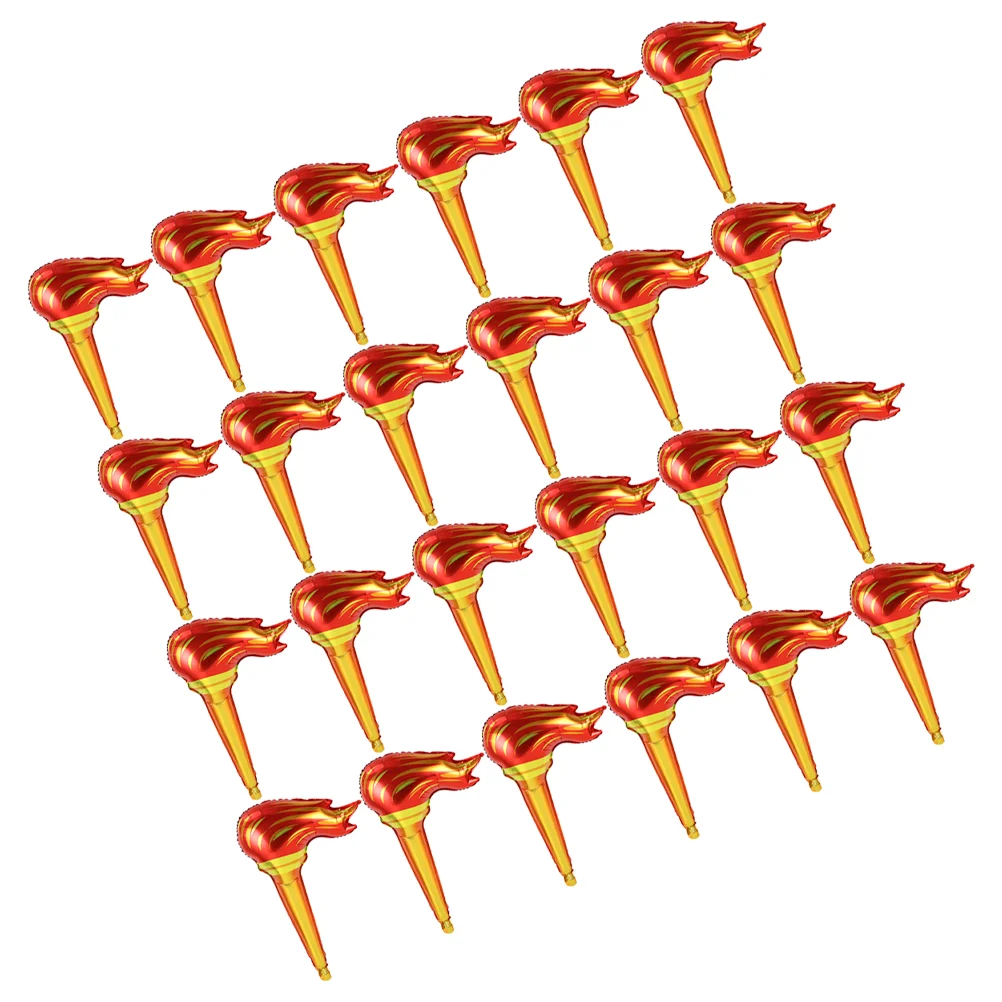 

50 Pcs Flame Torch Child Stick Candles Blow up Plastic Long for Performance