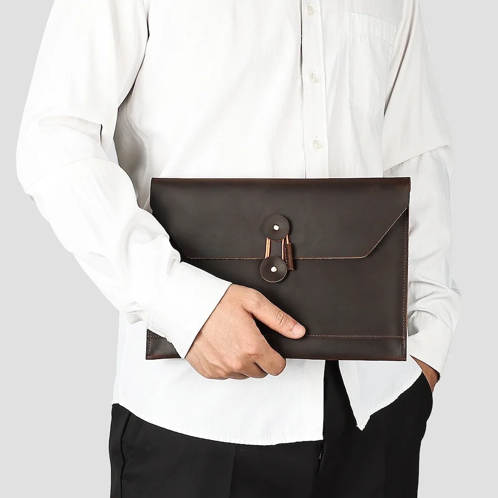 

Vintage Genuine Leather Briefcase Handbag with 7.9 inch Laptop Elegant Office Bag Computer Bag Laptop Bag