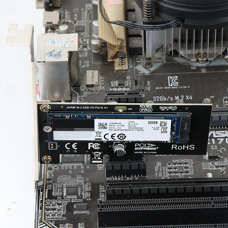 Karta rozszerzeń M2 NVME M2 NVME do Pcie X1 Karta rozszerzeń M2 Karta rozszerzeń dysku półprzewodnikowego bez sterowników dla WIN10