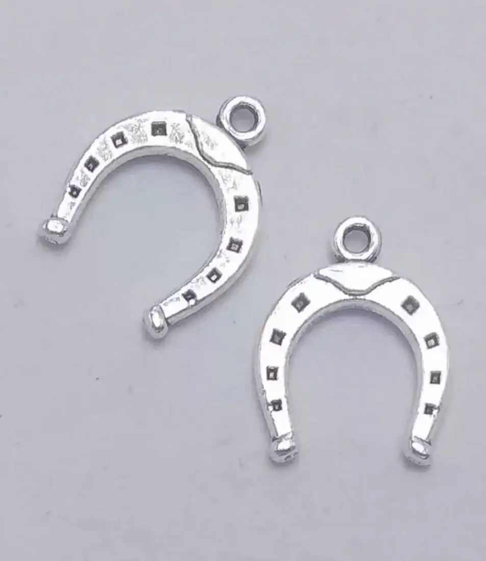 

30pcs 16x13mm Alloy metal U shaped pendants for jewelry makinf HWEF2819