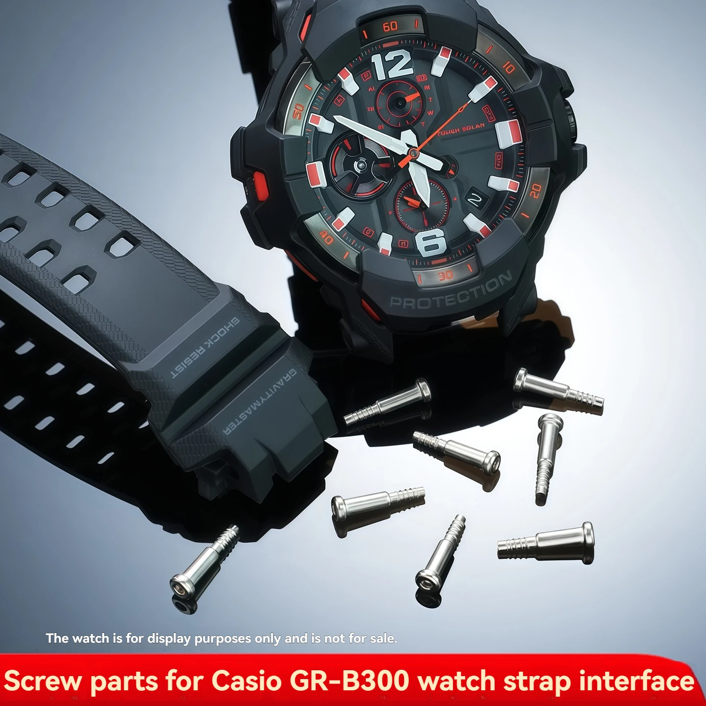 Suitable for Casio G-SHOCK series 5719 GR-B300 dial screw watchband side nut female connecting rod accessories