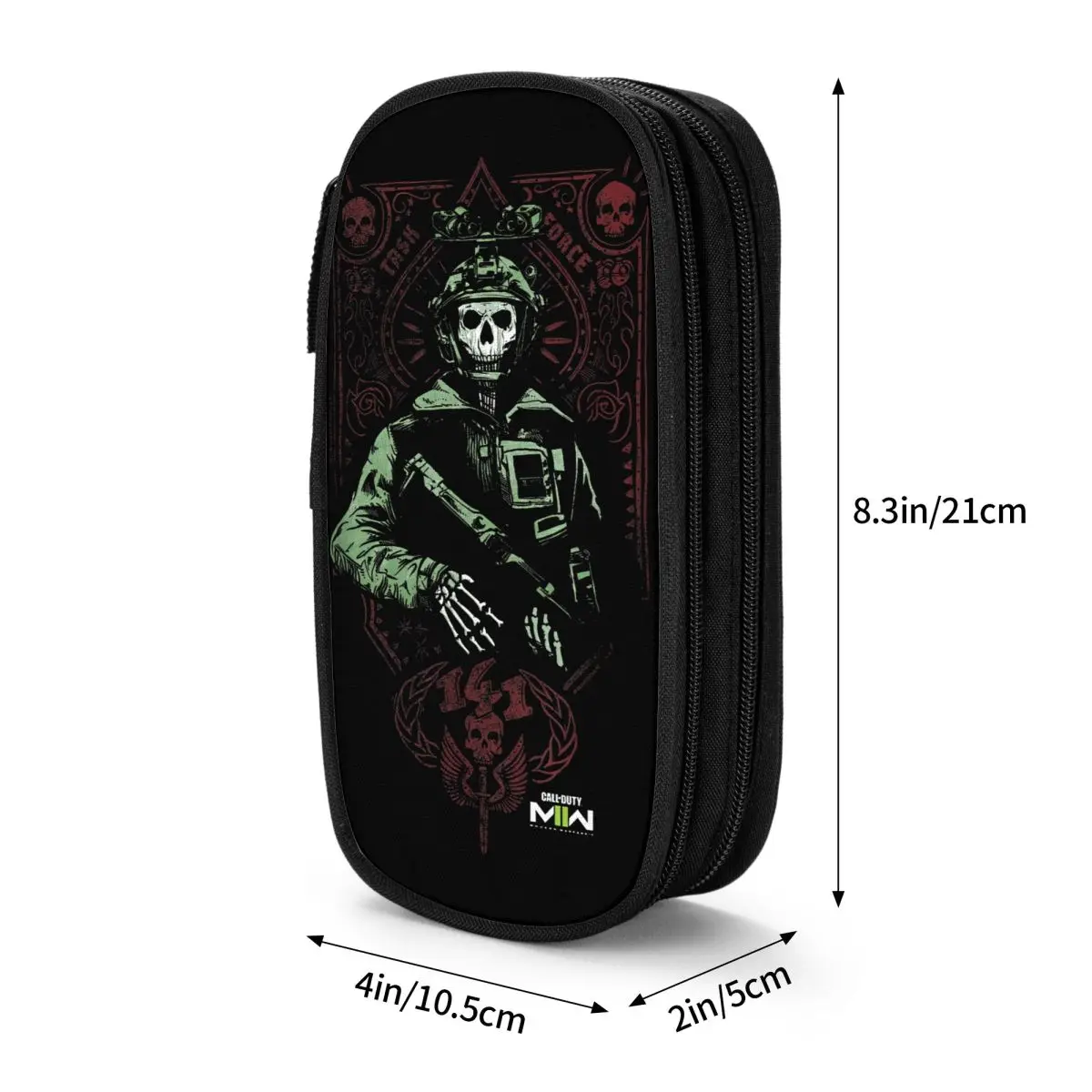 Imagem -06 - Lápis Modern Warfare Ghost Call of Thutys Lápis Pouch Pen Holder para Estudante Grande Bolsa de Armazenamento Artigos de Papelaria Cases de