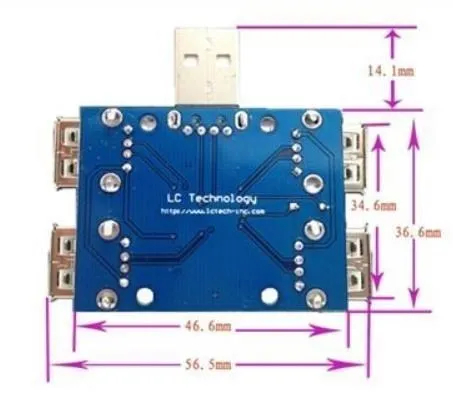 DC 5V USB Hub USB 2,0 USB Hub Erweiterungs modul Gl850g Modul vier USB Erweiterungs schnitts telle 4-Port Steuerung – Detail 1