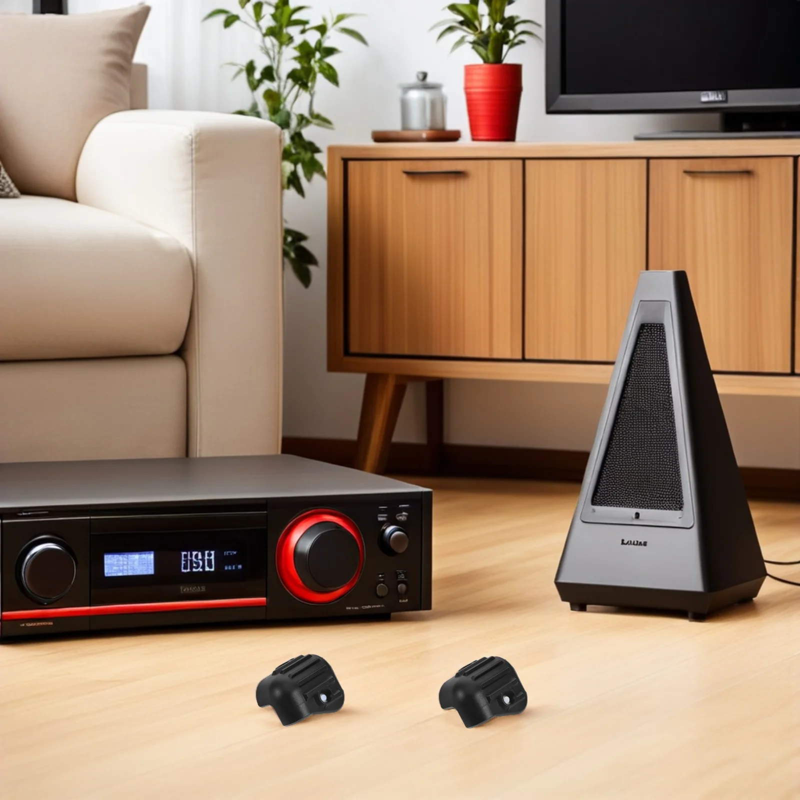 

20pcs Speaker Corner Protectors Triangle Black Plastic Edge Guards For Guitar Amp Cabinet Durable Box Corner Bumpers Road Case