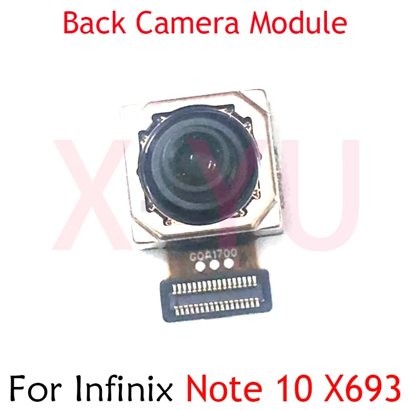 For Infinix Note 10 Pro X693 X695 X695D Rear Back Big Front Camera Module Flex Cable Repair Parts