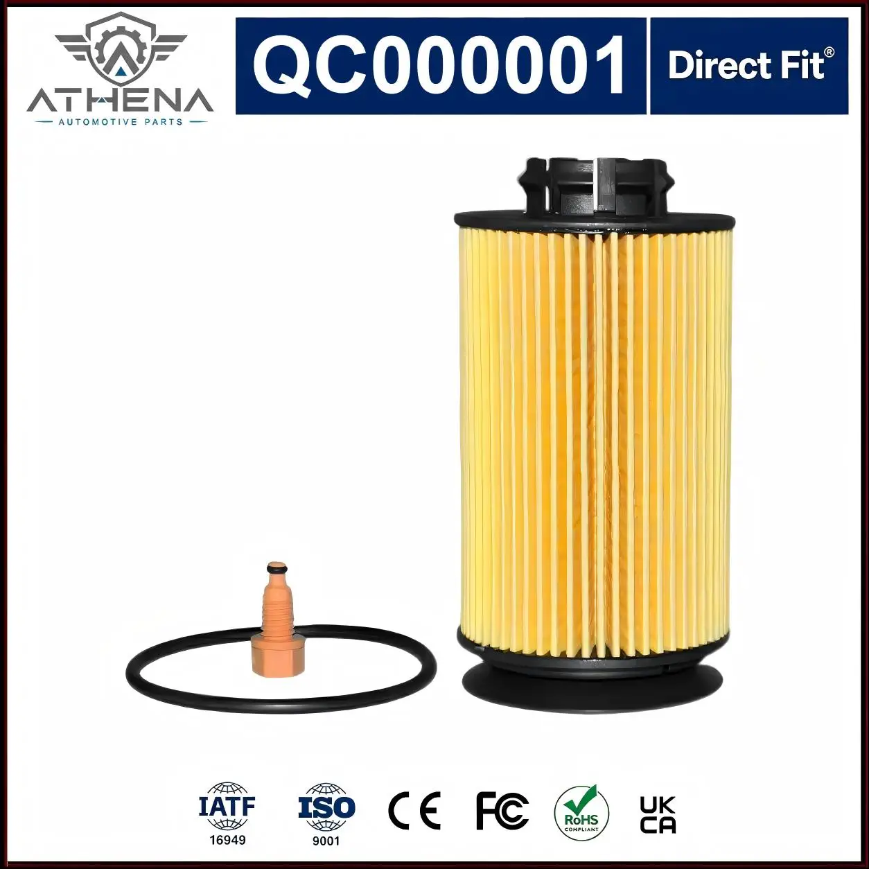 QC000001 Oil Filter Fix Oil Contamination Poor Lubrication For Mitsubishi Fuso Canter 4P10-T2 T4 T6 LF16330 QY012448