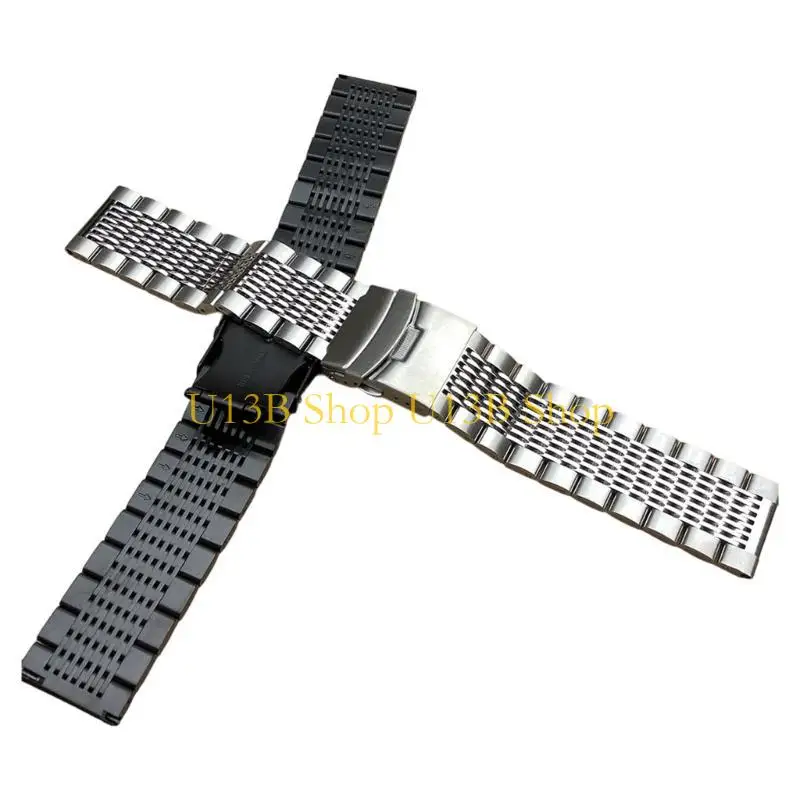 Cintura del braccialetto a sudore orologio in acciaio inossidabile U13B per accessori per rilascio rapido da 20 mm/22 mm/24