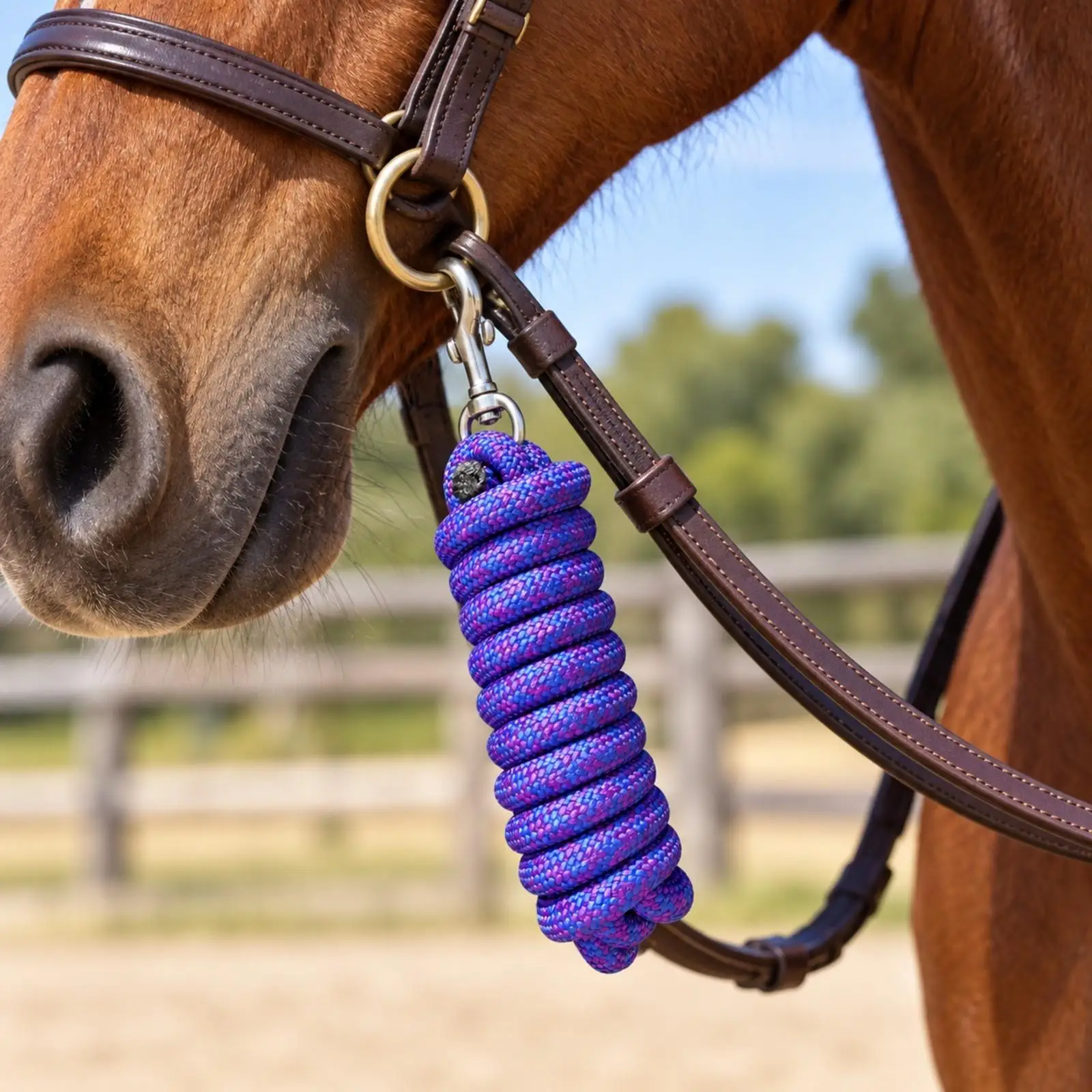 comfort-grip-horse-lead-rope-25m-nylon-webbing-with-alloy-clip-for-horse-training-and-riding-gear-essentials
