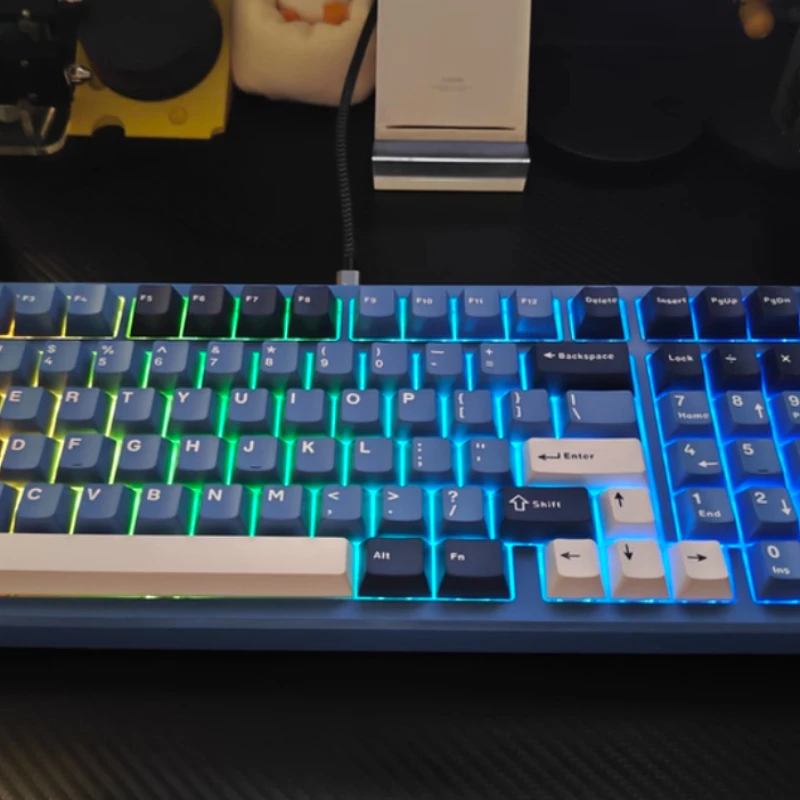 

Gas MK98 Custom Keyboard Mahjong Sound Profile Bluetooth Wireless&Wired HotSwappable Esports Gaming Keyboard Ergonomic Accessory