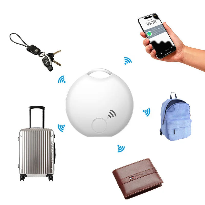 Mini etiqueta Smart Life, alarma antipérdida, rastreador inalámbrico Bluetooth Tuya, bolso para niños, billetera, llave de coche, localizador de