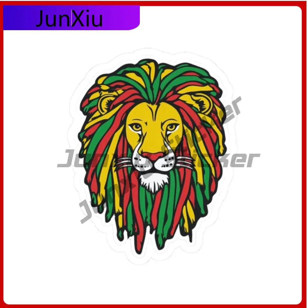 

Rastafari Lion Sticker Jamaica Travel Sticker Rasta Vibe Car Camper Windows Windshield Luggage Kayak Suv Laptop Decoration Gift